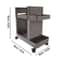 Adjustable Home Gym Storage Rack With Wheels For Dumbbells Yoga Mats And Workout Equipment 1