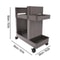 Adjustable Home Gym Storage Rack With Wheels For Dumbbells Yoga Mats And Workout Equipment 1