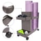 Adjustable Home Gym Storage Rack With Wheels For Dumbbells Yoga Mats And Workout Equipment 4