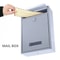 Stainless Steel Wall Mounted Lockable Mailbox Outdoor Post Box 5