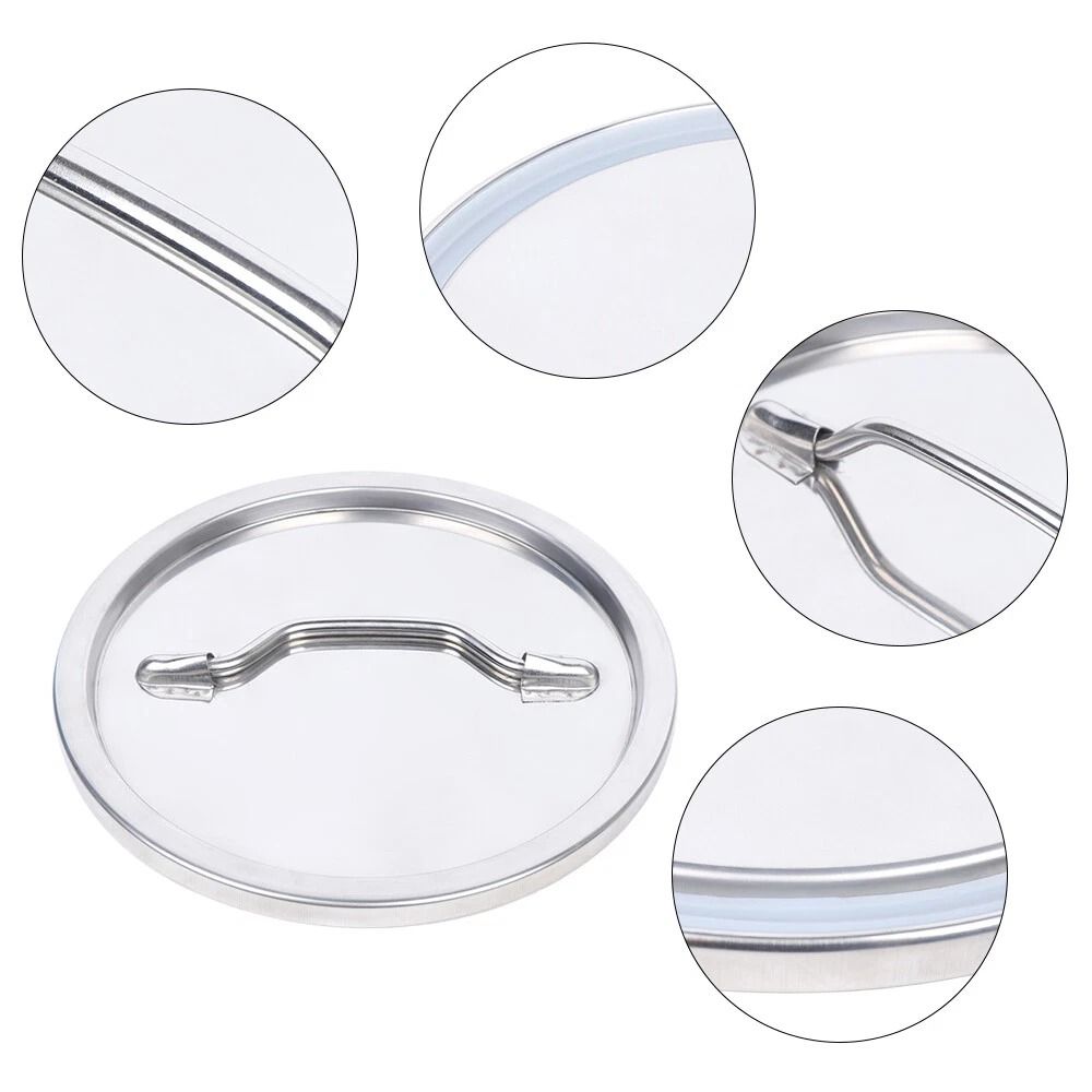 Stainless Steel Milk Can Food Grade Wine Oil Storage Bucket With Lid 2