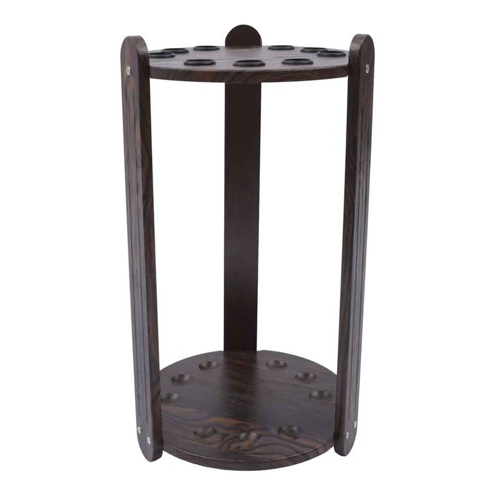Floor Stand Cue Wooden Pool Cue Rack Holder For Pool Balls And Cue Storage 1