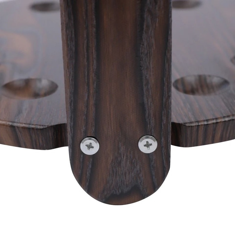 Floor Stand Cue Wooden Pool Cue Rack Holder For Pool Balls And Cue Storage 6