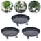 Uct Name 3Pcs Rolling Plant Stand Set Plant Caddy With Wheels Flower Pot Mover Tray 1