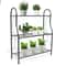 Metal Plant Stand Flower Pot Rack Indoor Outdoor Shelf Organizer 0