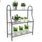 Metal Plant Stand Flower Pot Rack Indoor Outdoor Shelf Organizer 0