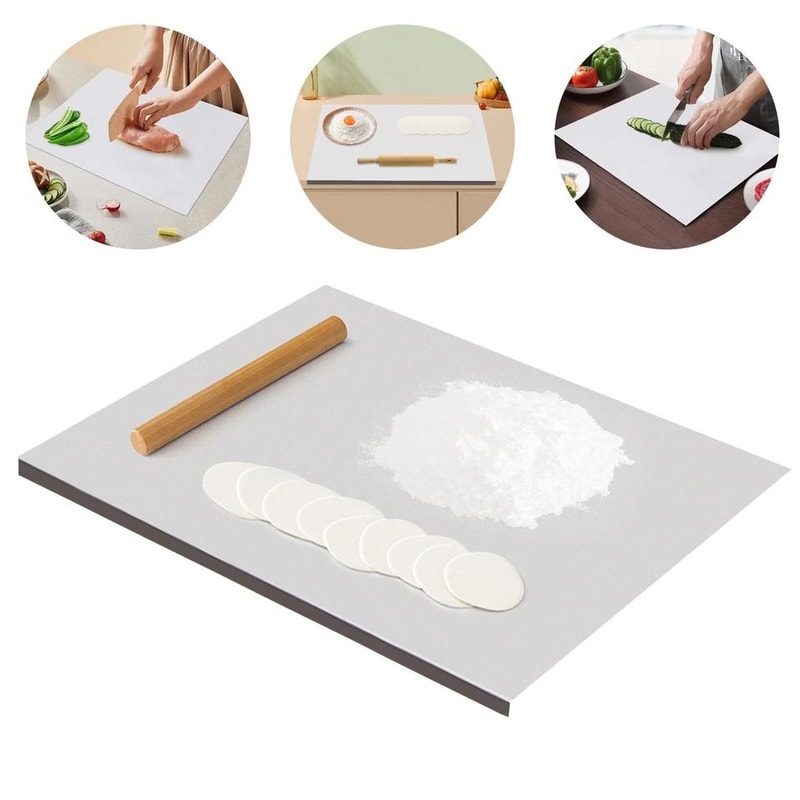 Stainless Steel Cutting Board Rust Resistant Metal Chopping Board For Kitchen Prep 5