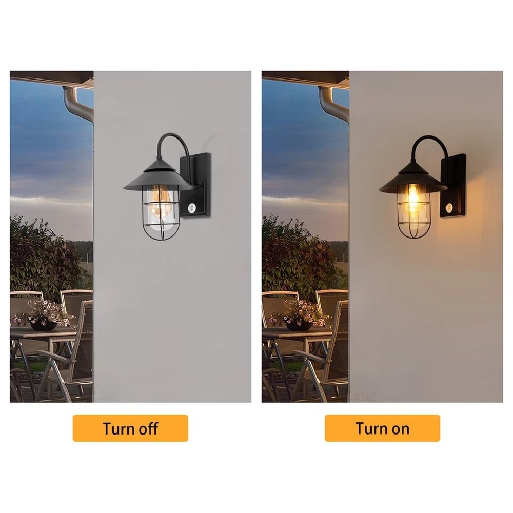 Modern Outdoor Motion Sensor Light Wall Lantern Waterproof Porch Sconce For Entryway Garage 4
