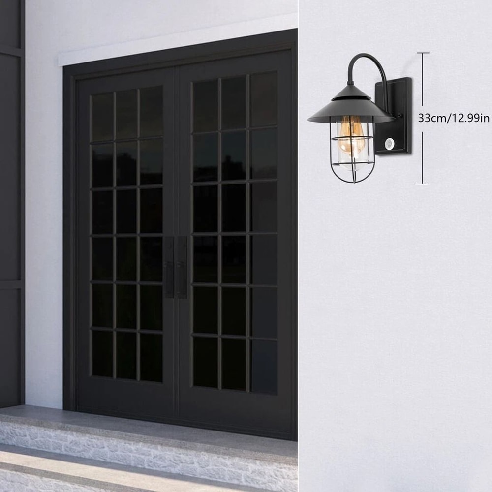 Modern Outdoor Motion Sensor Light Wall Lantern Waterproof Porch Sconce For Entryway Garage 5