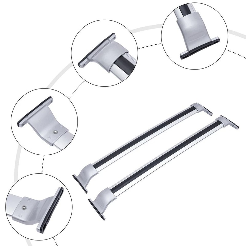 Buick Enclave Roof Rack Cross Bars Heavy Duty Cargo Carrier Rails 2