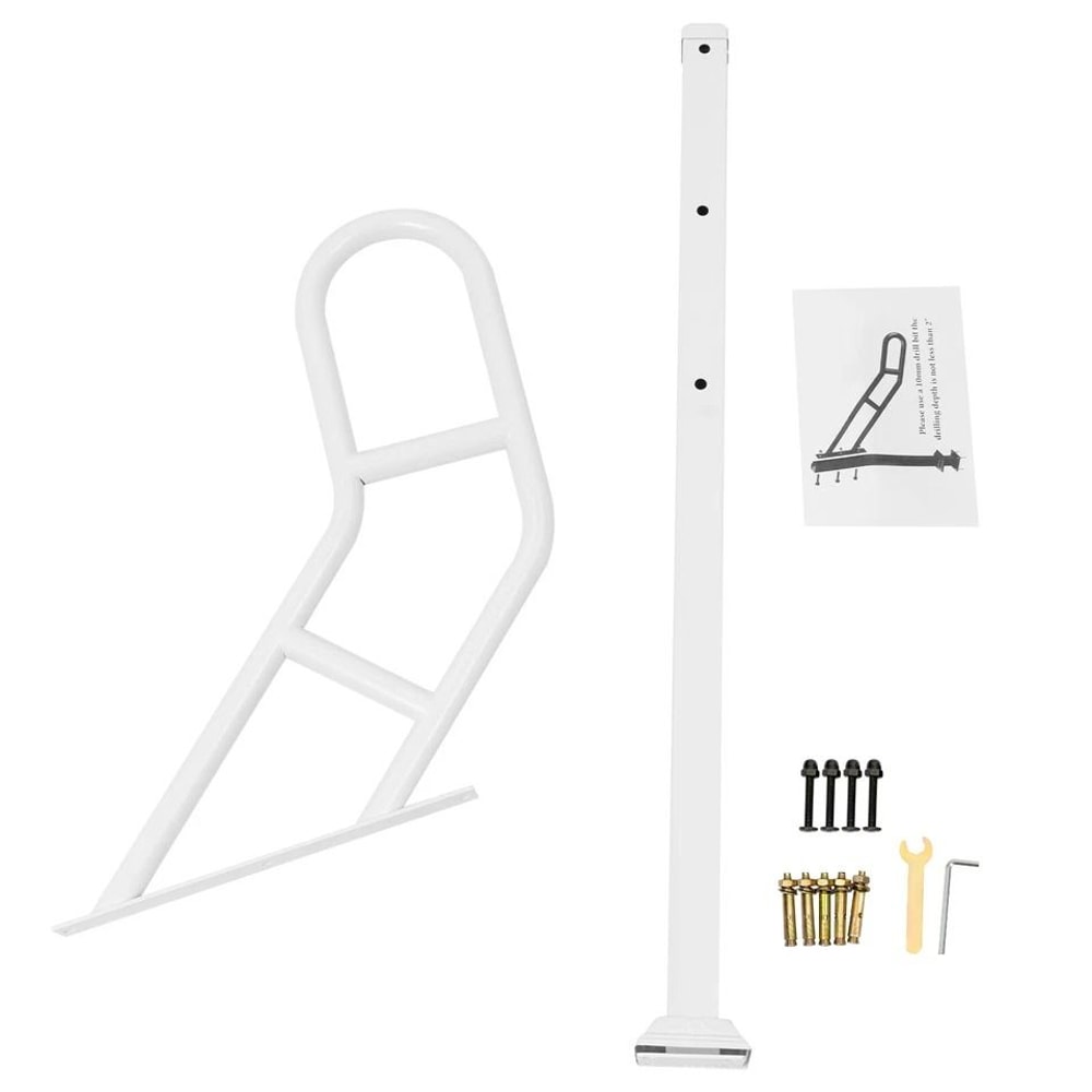Heavy Duty Outdoor Stair Railing 36in UShaped Floor Mounted Grab Rail For Steps And Porches 2