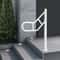 Heavy Duty Outdoor Stair Railing 36in UShaped Floor Mounted Grab Rail For Steps And Porches 0
