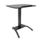 Pneumatic Adjustable Standing Desk Mobile Laptop Cart With Tilting Top Cup Holder 5