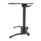 Pneumatic Adjustable Standing Desk Mobile Laptop Cart With Tilting Top Cup Holder 6