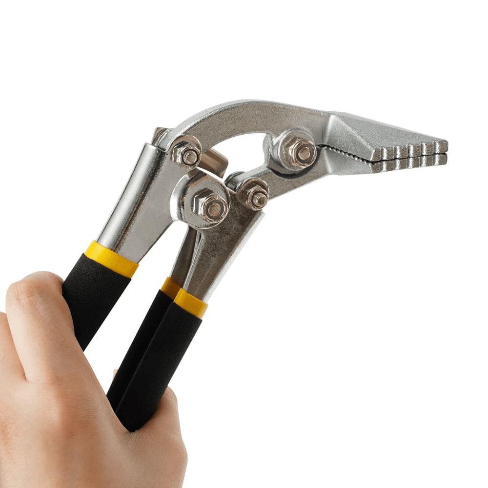 Curved Straight Jaw Sheet Metal Bending Pliers Hand Seamer Tool Anti Slip Grip 8