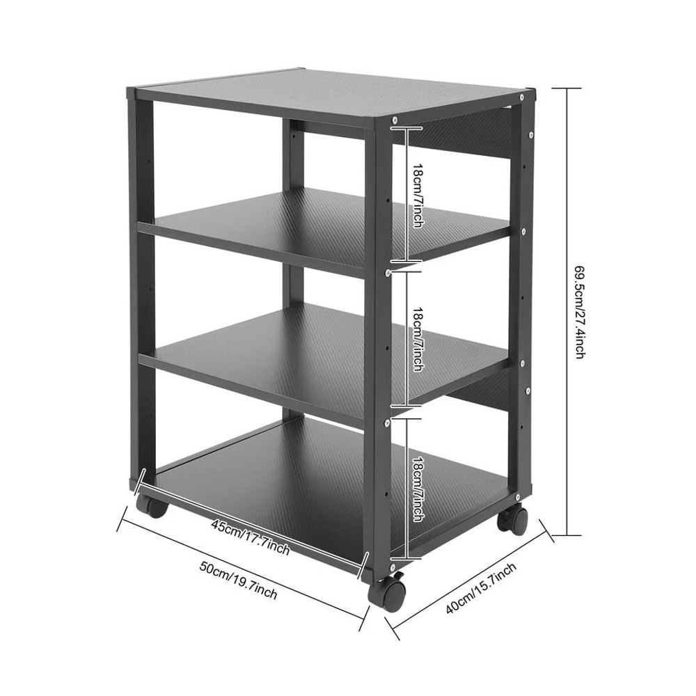 Premium Shelf Audio Video Stand TV Media Cabinet Heavy Duty AV Component Rack 1