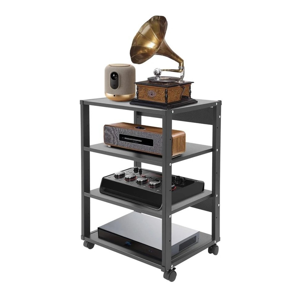 Premium Shelf Audio Video Stand TV Media Cabinet Heavy Duty AV Component Rack 2