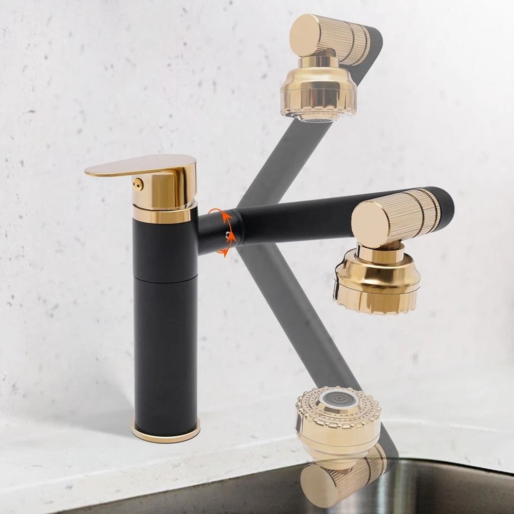 Premium Waterfall Bathroom Faucet Swivel Basin Mixer Single Handle Vanity Faucet 1