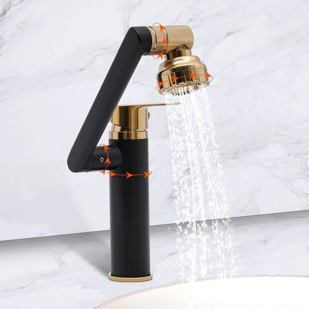 Premium Waterfall Bathroom Faucet Swivel Basin Mixer Single Handle Vanity Faucet 2