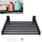 Wall Mounted Microwave Oven Shelf Rack With Hooks Kitchen Storage Organizer 4