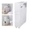 Premium White Slim Bathroom Storage Cabinet Tall Narrow Bathroom Storage Cabinet With Freestanding 2