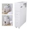 Premium White Slim Bathroom Storage Cabinet Tall Narrow Bathroom Storage Cabinet With Freestanding 2