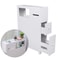 Premium White Slim Bathroom Storage Cabinet Tall Narrow Bathroom Storage Cabinet With Freestanding 4