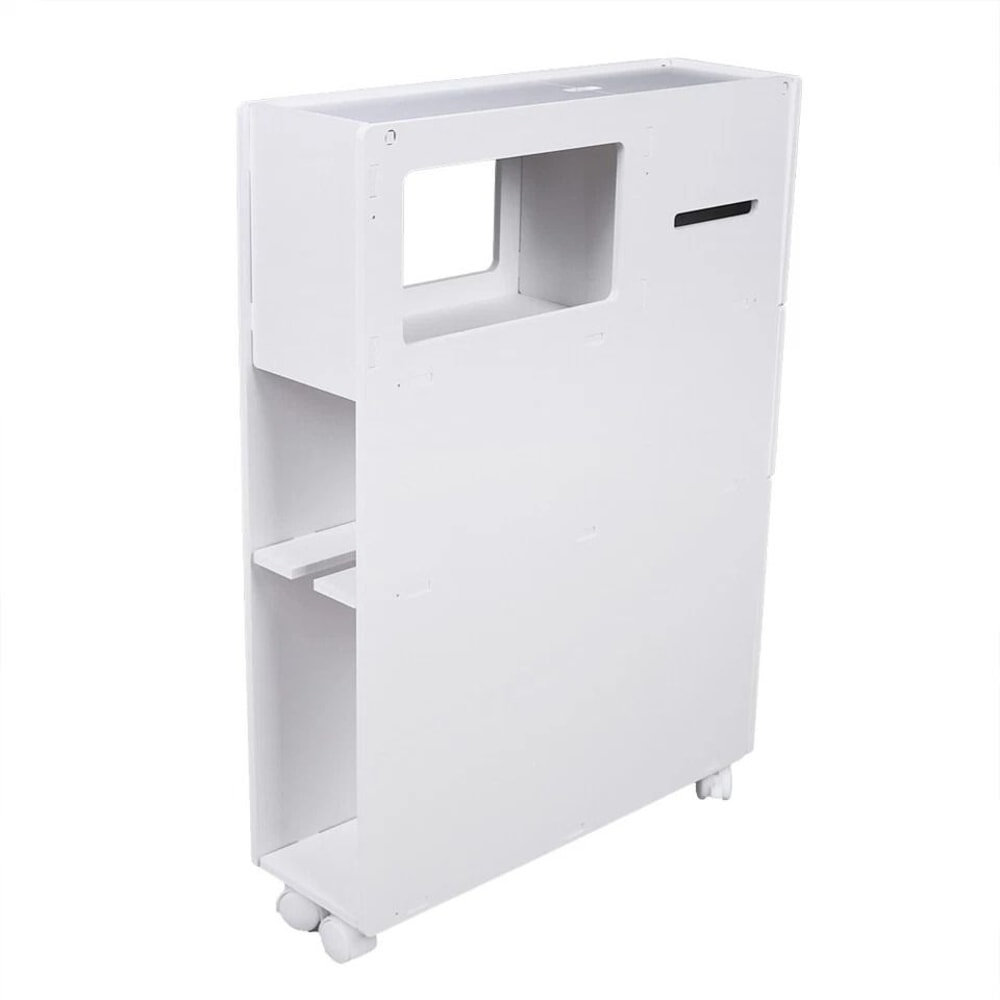 Premium White Slim Bathroom Storage Cabinet Tall Narrow Bathroom Storage Cabinet With Freestanding 6