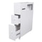 Premium White Slim Bathroom Storage Cabinet Tall Narrow Bathroom Storage Cabinet With Freestanding 7