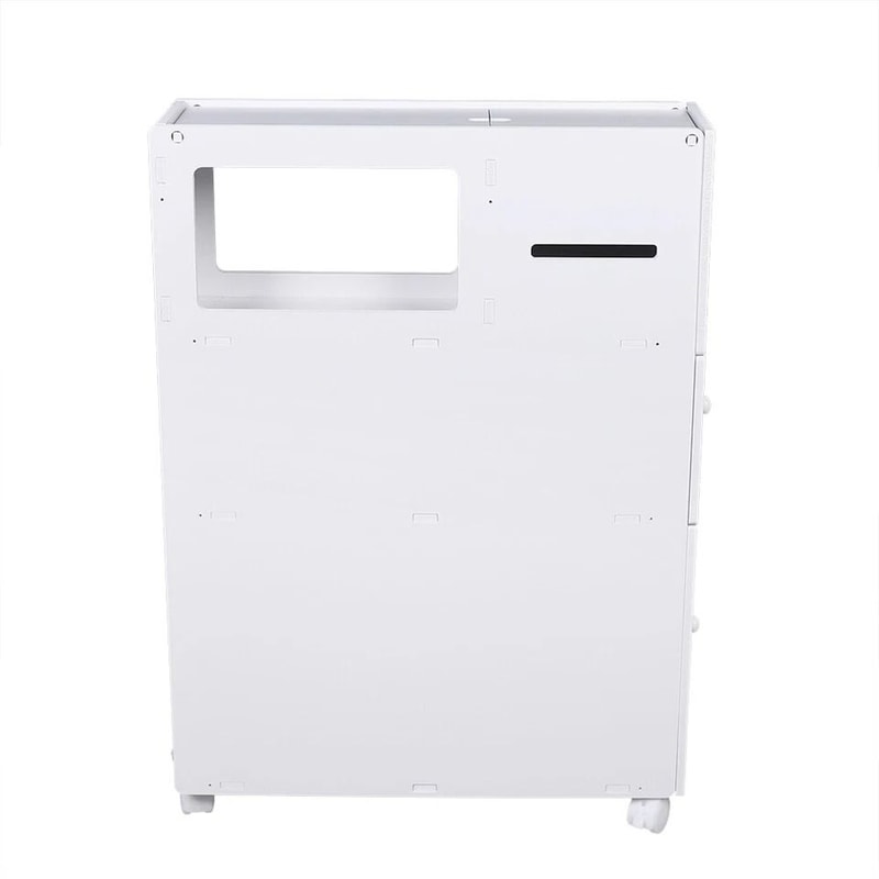 Premium White Slim Bathroom Storage Cabinet Tall Narrow Bathroom Storage Cabinet With Freestanding 8