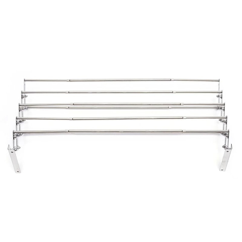 Wall Mounted Folding Clothes Drying Rack Shelf For Laundry Room 5