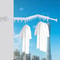 Premium Space Saving Retractable Wall Mount Drying Rack Folding Laundry Organizer 0