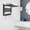 Black Heated Towel Warmer Rack Wall Mount Bathroom Towel Bar 0