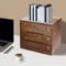 Premium Wooden Desk Organizer With Lockable Drawers Office Storage Solution 0