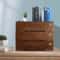 Premium Wooden Desk Organizer With Lockable Drawers Office Storage Solution 2