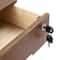 Premium Wooden Desk Organizer With Lockable Drawers Office Storage Solution 4