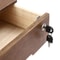 Premium Wooden Desk Organizer With Lockable Drawers Office Storage Solution 4