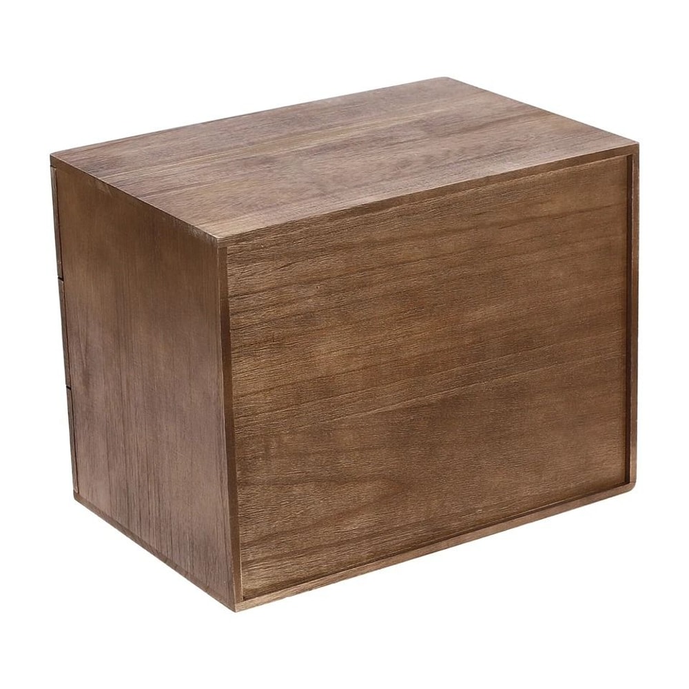 Premium Wooden Desk Organizer With Lockable Drawers Office Storage Solution 6