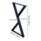 Modern Black Metal Coffee Table Legs Sturdy Desk Furniture Support 1