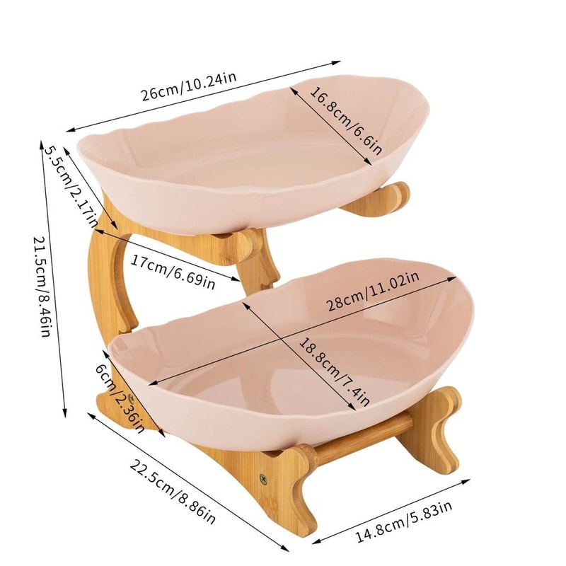 Modern Tier Fruit Basket Fruit Bowl Stand For Kitchen Fruit Storage 2