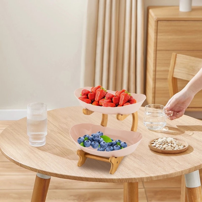 Modern Tier Fruit Basket Fruit Bowl Stand For Kitchen Fruit Storage 5