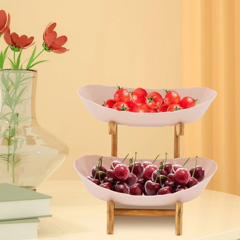 Modern Tier Fruit Basket Fruit Bowl Stand For Kitchen Fruit Storage 0
