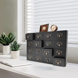 wooden apothecary cabinet for herbs & small storage