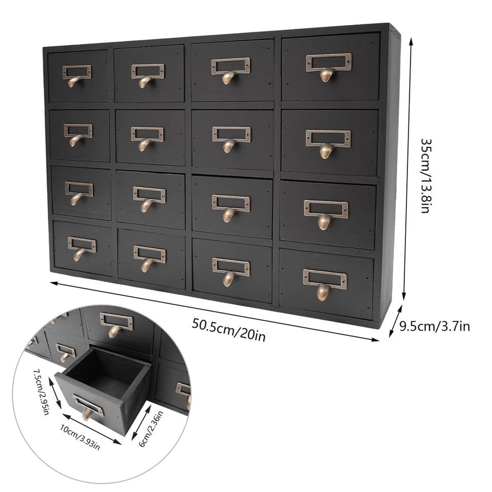 Wooden Apothecary Cabinet For Herbs Small Storage 1