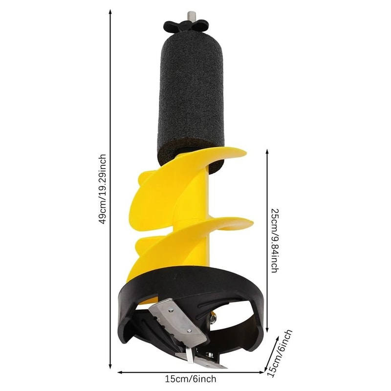 Premium Nylon Ice Drill Auger Bit Durable Ice Fishing Auger Replacement Part For Drill Driven Ice D 2