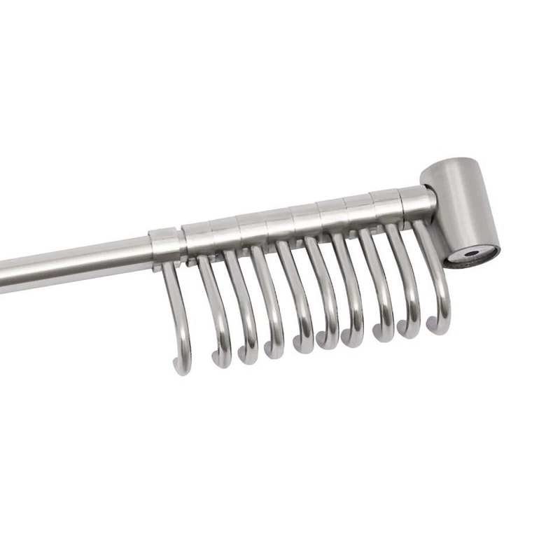 Premium Kitchen Utensil Rack With Sliding Hooks Wall Mounted Organizer 4