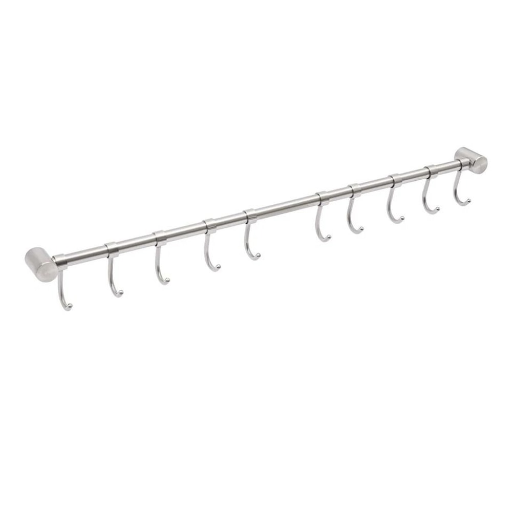 Premium Kitchen Utensil Rack With Sliding Hooks Wall Mounted Organizer 6