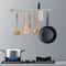 Premium Kitchen Utensil Rack With Sliding Hooks Wall Mounted Organizer 0