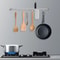 Premium Kitchen Utensil Rack With Sliding Hooks Wall Mounted Organizer 0