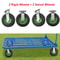 Heavy Duty Pneumatic Air Tire Wheels Rigid Swivel Cart Casters 2